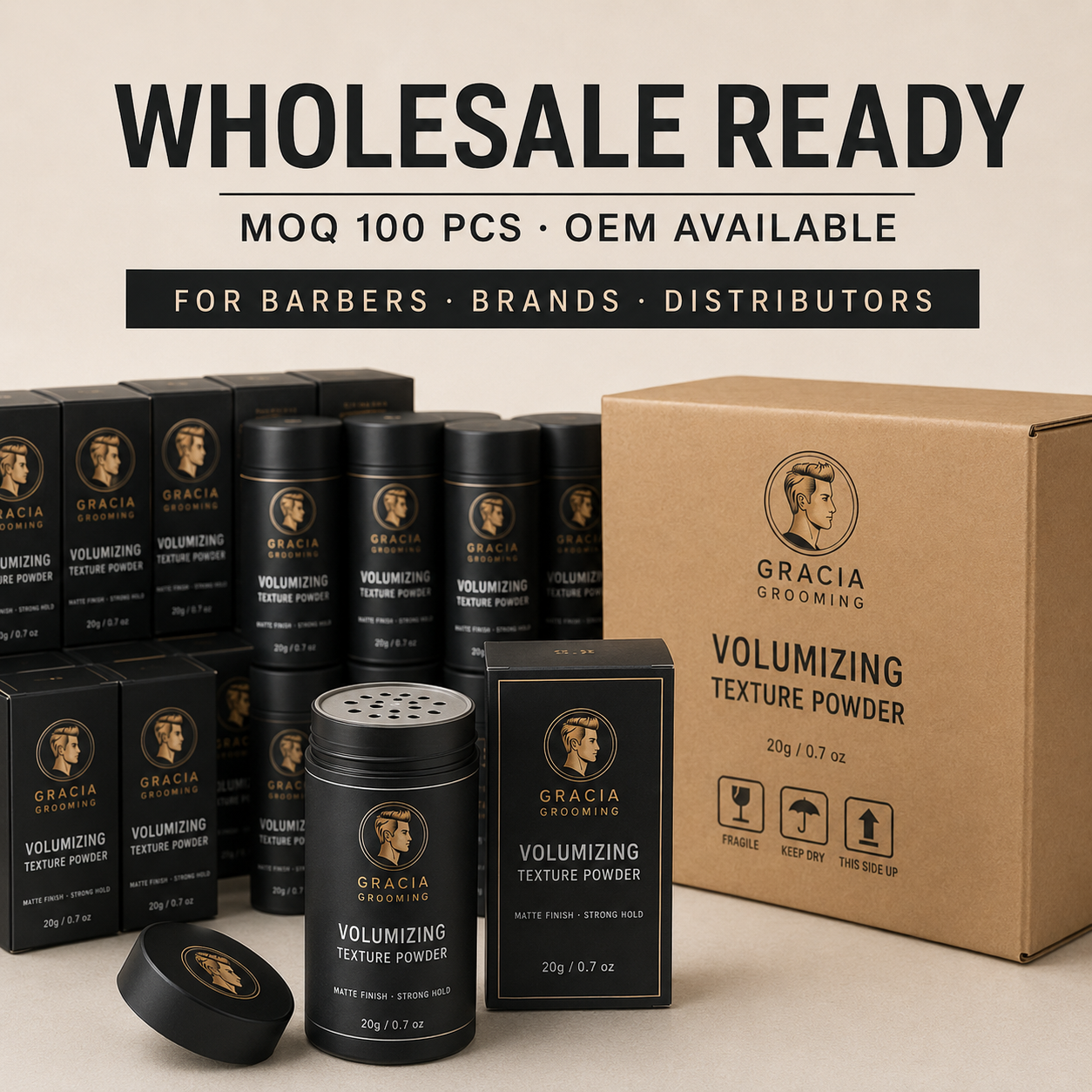Wholesale Gracia Grooming texture powder for brands and distributors