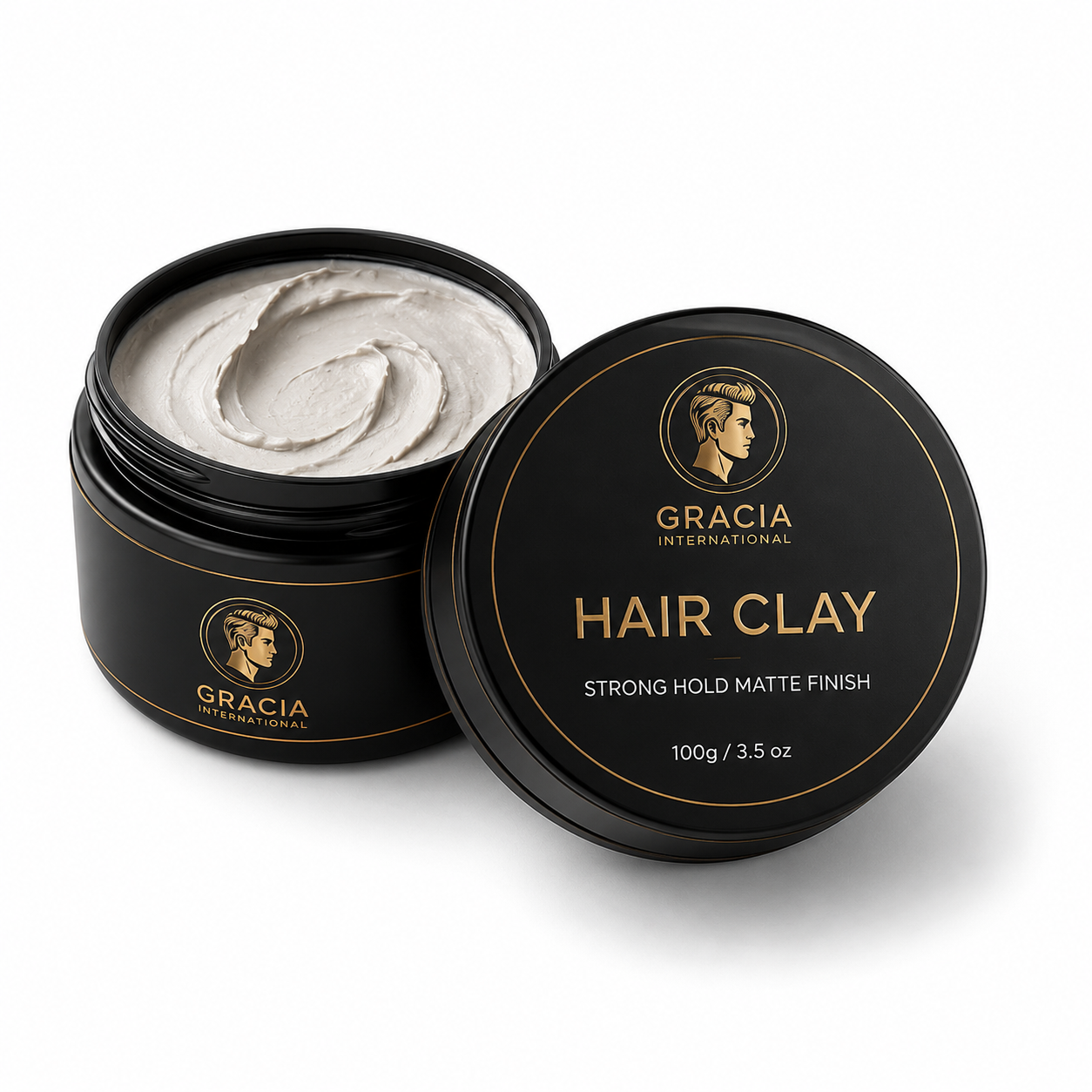Gracia Grooming Strong Hold Matte Hair Clay / Hair Mud - Wholesale & Bulk