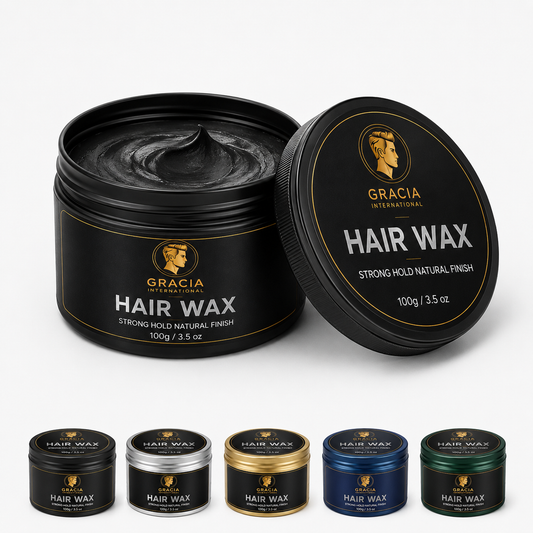 Gracia Grooming Strong Hold Hair Wax | Water-Based Natural Shine Hair Wax | OEM Private Label Manufacturer